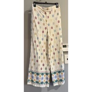 Maison D Amelie Anthropology‎ Pants Linen Blend Wide Leg Casual Womens Small
